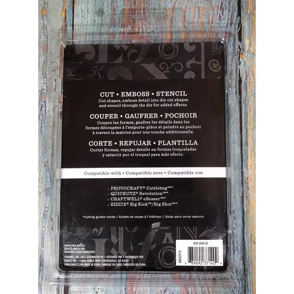Darice Die Cut Embossing‎ Stencil Set - 4 Piece